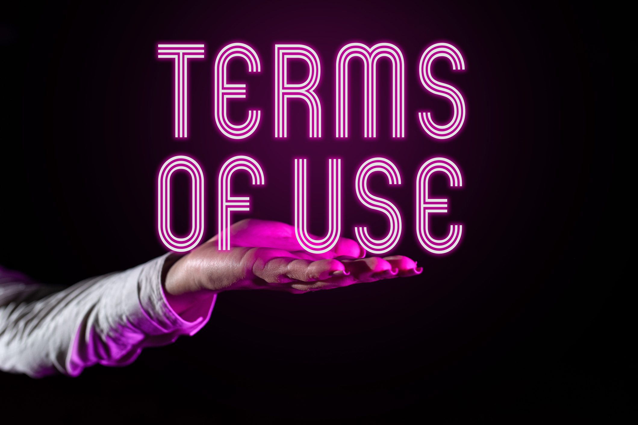 Handwriting text Terms Of Use. Business overview Established conditions for using something Policies Agreements attorney drafted terms of use